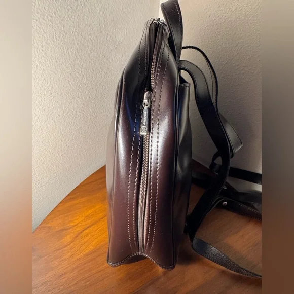 Vintage Longchamp Leather Backpack - Picture 5 of 10